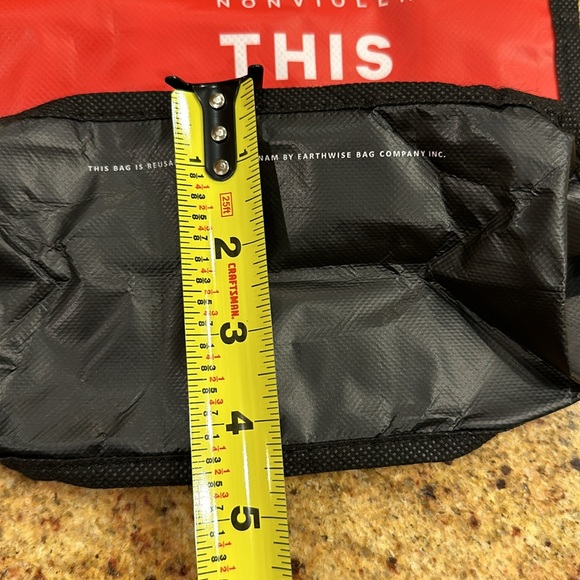 NEW LULULEMON REUSABLE THIS IS YOGA TOTE BAG WITH BLACK HANDLES AND SNAP CLOSURE - Picture 10 of 10